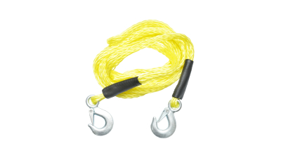 Cablu/sufa elastica impletita 4m cu carlige metalice pentru remorcare 2T