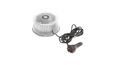 Lampa avertizare rotunda girofar cu 240 LED-uri lumina galbena, prindere pe magnet, 12/24V Breckner Germany