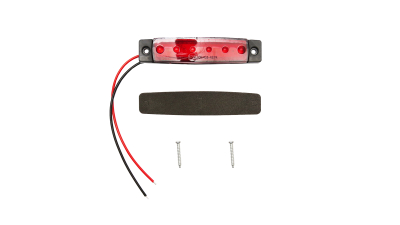 Lampa laterala rosie cu LED 12V/24V Breckner Germany