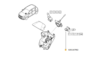 Bloc Lumini Fara Proiector Dacia Dokker, Dokker Express, Lodgy, Logan Ii 03.12-, Sandero Ii 03.12- Motor 0.9-1.6