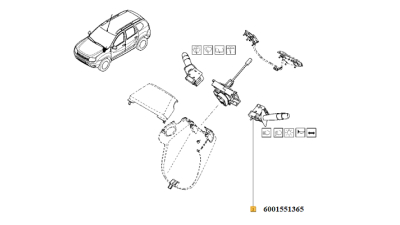Bloc Lumini Dacia Duster 2010-2018, Logan, Logan Express, Logan Mcv, Sandero; Renault Thalia 1, Thalia 2 08.00-