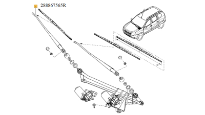 Brat Stergator Dreapta Fata Dacia Duster 2 2018- Renault 288867565r