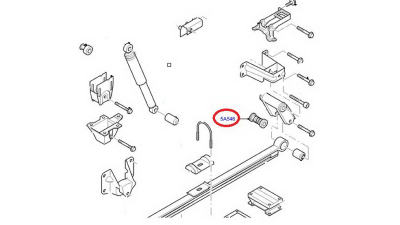 Bucsa Arc Spate Lamelar Partea Din Spate Ford Transit 04.06-12.14 Motorizare 2.2d-3.2d