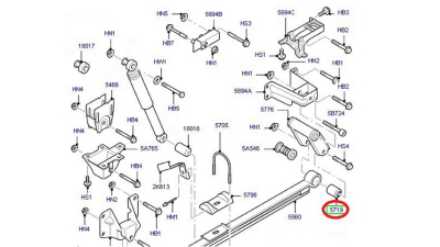 Bucsa Arc Lamelar Spate (Partea Din Spate) Ford Transit 04.06-12.14 Motorizare 2.2d-3.2d