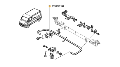 Bucsa Bara Stabilizatoare Spate Nissan Interstar; Opel Movano; Renault Master Ii 1.9d-3.0d 07.98-