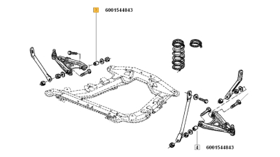Bucsa Brat Inferior Fata Dacia Nova Supernova, Solenza Renault 6001544843