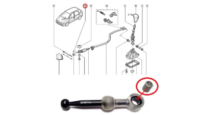 Bucsa Timonerie Schimbator Viteze Pozitia 8 Renault Kangoo , Clio 2 ; 7705010093