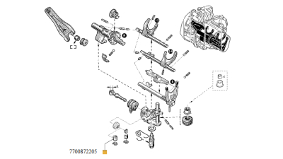 Bucsa Timonerie , Bieleta Cutie Viteze Dacia Logan Articulatie 1 Buc. Renault 19 Ii, 19 Ii Chamade, Clio I, Clio Ii, Espace Iii, Kangoo, Kangoo Express, Laguna I 05.90-