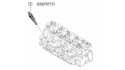 Bujie Incandescenta Dacia Papuc 1304 Motor 1.9d; Solenza 1.9 Diesel; Renault Clio 2 Kangoo Megane 1