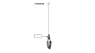 Bujie Aprindere 1 Electrod Dacia Supernova ; Solenza 1.4, Logan, Sandero, Duster Motor 1.4/1.6/1.6 16v; - O.E. Renault 7700500180 Alfa Romeo Audi Chevrolet Citroen Daewoo Dodge Fiat Ford Honda Hyundai Isuzu Jaguar Jeep Kia Lancia Land Rover Mazda Mercedes