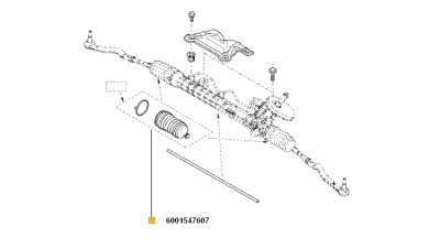 Burduf Bieleta Directie (D1=9.5 D2=42) Dacia Logan, Logan Express, Logan Mcv, Sandero; Nissan Interstar; Opel Movano; Renault Avantime, Espace 3, Master 2 Motorizare 1.2-3.0d