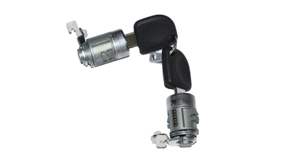 Set yale Daewoo Matiz 1998-2008 fata , 2 butuci yala cu cheie usa stanga si dreapta , original
