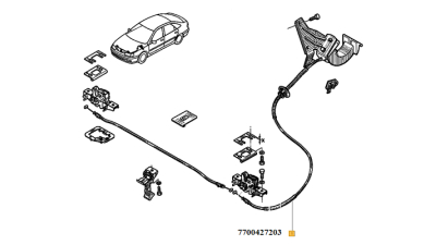 Cablu Deschidere Capota Motor Renault Laguna 1 2001-2007