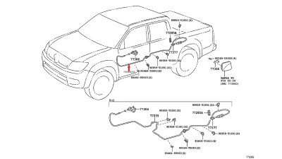 Cablu Usa Rezervor Toyota 770350K130
