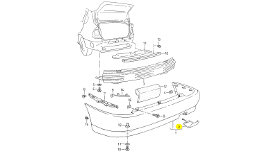 Capac Carlig Remorcare Bara Sp Vw 6K5807441AC04
