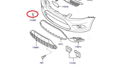 Capac Carlig Remorcare Bara Fata Ford Focus 02.2008-12.2010