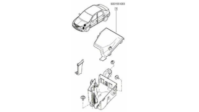 Capac Cutie Sigurante Dacia Logan 2004-2012 Motor 1,4 1,6 ; 6001551083