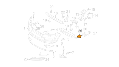 Capac Diuza Spalator Dreapta Vw 4L0955276GRU