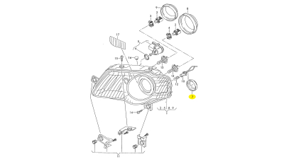 Capac Far Vw 3C0941607B