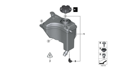 Capac Vas Expansiune (1,4bar) BMW 1 (E81), 1 (E82), 1 (E87), 1 (E88), 1 (F20), 1 (F21), 2 (F22, F87), 2 (F23), 3 (E90), 3 (E91), 3 (E92), 3 (E93), 3 (F30, F80), 3 (F31) 1.5-4.4 03.03-,  17117639020 buson antigel