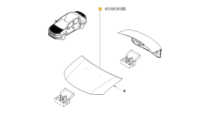 Capota Motor Dacia Logan Ii 2012-; Sandero Ii 2012-; 651001918r
