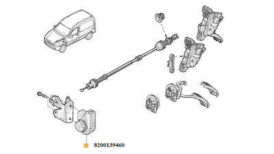 Captor Senzor Pedala Acceleratie Renault Grand Scenic 2, Kangoo, Kangoo Express, Megane 1, Megane 1 Classic, Megane 1 Coach, Megane 2, Scenic 1, Scenic 2, Thalia 1 Motor 1.2-2.0 ; 8200139460;