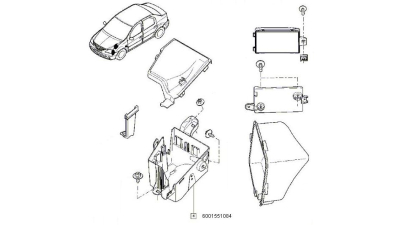 Carcasa Cutie Sigurante Dacia Logan 1.4 Mpi Renault 6001551084