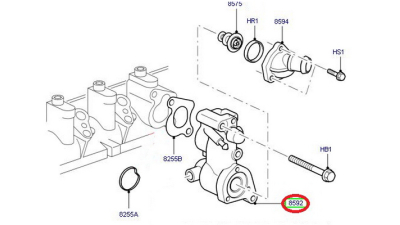 Carcasa Termostat Racire Ford C-Max, Focus, Focus C-Max, Focus Ii, Galaxy, Mondeo Iv, S-Max, Tourneo Connect, Transit Connect 1.8d 10.98-06.15