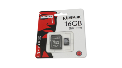 Card de memorie Kingston microSDHC 16GB Class 10 + Adaptor