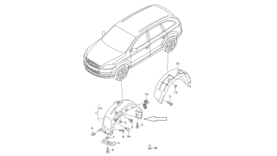 Carenaj Fata Stanga Vw 4L0809961C
