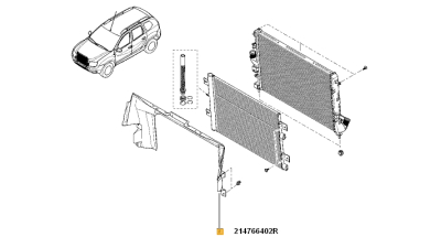 Deflector Radiator Dacia Duster 2010-2018 Motor 1.5 Dci 1.6 2.0