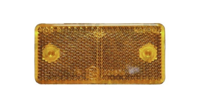 Catadioptru reflectorizant orange universal BestAutoVest partea dreapta/stanga 89x40x6mm banda adeziva , dreptunghiulara , 1 buc.