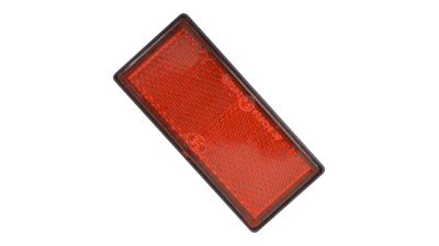 Catadioptru reflectorizant rosu Carpoint dreptunghiular , 86x40mm , 1 buc.