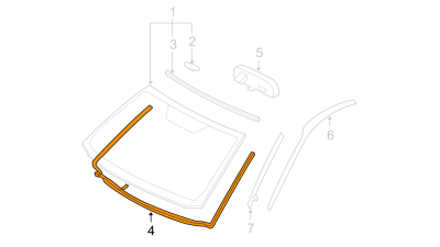 Cheder Parbriz Toyota 5611742050