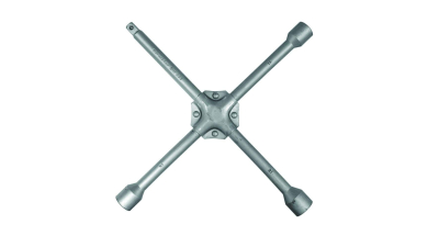 Cheie cruce pentru roti Carpoint ranforsata cu 4 capete de 17-19-21mm si 1/2