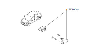 Cilindru Frana spate aluminiu diametru 17.50mm; Logan 2004-2018, Sandero 2008-2018; Renault Clio II 1998-2012, 7701047838,  piesa originala OE