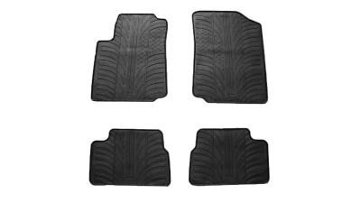 Set covorase auto din cauciuc Citroen C3 2002-2009, Negru, Gledring, 4 buc.