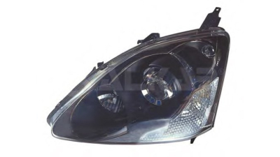 Far Honda Civic Hatchback (EP/EU/EV) 01.2004-09.2005 TYC partea Stanga cu bec H1+HB3, culoare rama gri