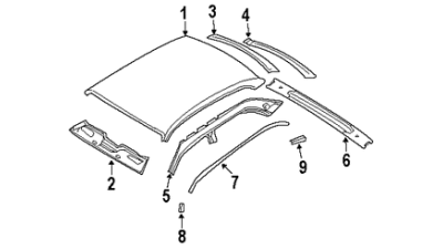 Clema Ornament Plafon Bmw Seria 7 E65 E66, originala 51137111384 , clema pavilion