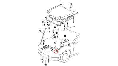 Clema Toyota 5345514020