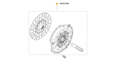 Colectie Ambreiaj (kit placa presiune + disc ambreiaj ) Renault Master 3 2010-; Opel Movano 2010-; Nissan NV400 2011-; motorizare 2.3 dCi / CDTI, 302052305R,  piesa originala OE