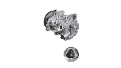 Compresor aer conditionat Toyota RAV-4 (XA40), 2013-2018, motorizare 2.5, 132kw, benzina; 2.5, /electric 147kw, benzina/electric, rola curea 125 mm, 6 caneluri, de tip Denso: 7SES17C