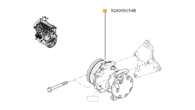 Compresor Climatizare Logan, Sand Renault 926009154R