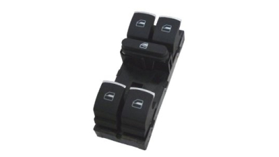 Comutator macara geam Vw Golf 5, Passat B7 2010- , Polo 6R, Tiguan 2007-2011, Touran 07.2010-, Golf 6 2008-, CC 02.2012- buton geamuri 1K4959857A/B Crom