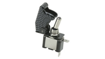 Intrerupator auto On/Off Top Gun 12V 20A Switch tunning Carbon led Rosu