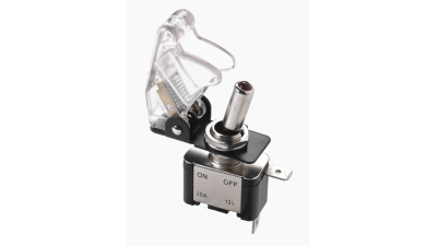 Intrerupator auto On/Off Top Gun 12V 20A Switch tunning alb led Rosu