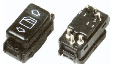 Comutator macara geam Mercedes 190 W201 Clasa S W126,  Clasa E W124 1984-1996, buton macara electrica Spate Dreapta 1248204710