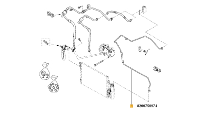 Conducta Radiator Aer Conditionat , Condensor Dacia Logan 2004-2012 Moorizare 1.2 1.4 1.5dci 1.6