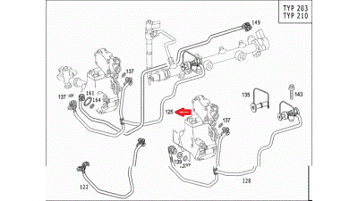 Conducta Injector Mercedes A6110707432