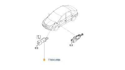 Contact Stop Frana 1.4 / 1.6 MPI DACIA LOGAN 2004-2009, SANDERO; NISSAN INTERSTAR, KUBISTAR, PRIMASTAR; OPEL MOVANO, VIVARO; RENAULT CLIO II, KANGOO, LOGAN, MASTER II, TRAFIC II 1.1-3.0D, intrerupator pedala franare, 7700414986,  piesa originala OE